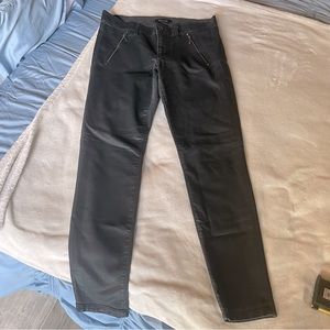 WHBM Coated Leather-Look Skinny Ankle Jeans